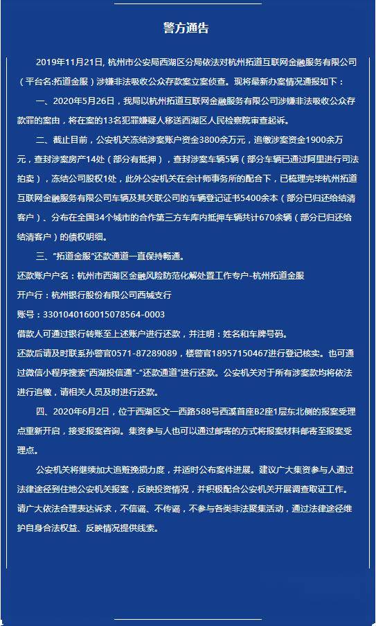 杭州拓道互联网金融新闻(浙江拓道金融有限公司电话)