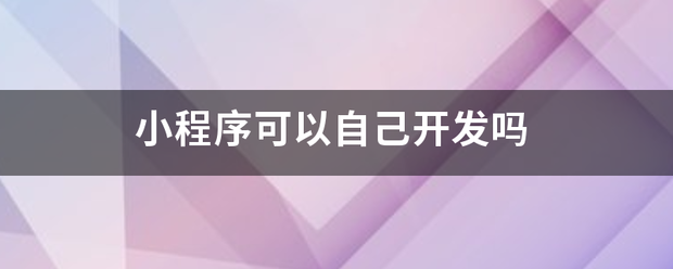 开发小程序有哪些问题(开发小程序有哪些问题可以问)